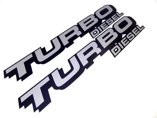 Par Emblema Adesivo Caçamba F250 Turbo Diesel Tdslpp Fgc