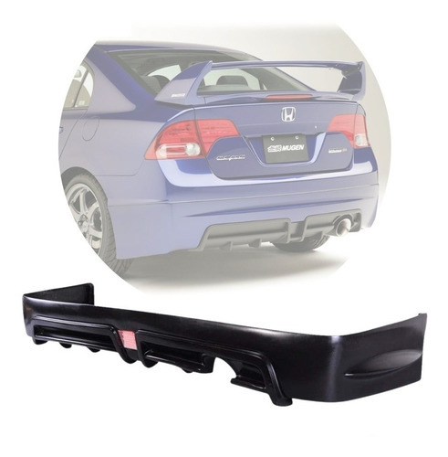 Spoiler Difusor Trasero Honda Civic 06-11 Mugen Rr Irp