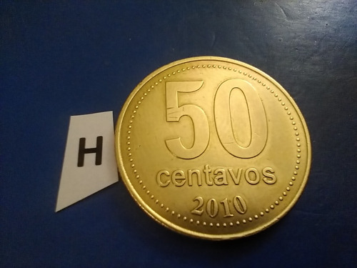 Moneda De 50 Centavos Del Año 2010 República Argentina 