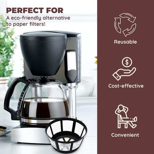 Fill N Brew Canasta De Filtro De Café Reutilizable Para La M
