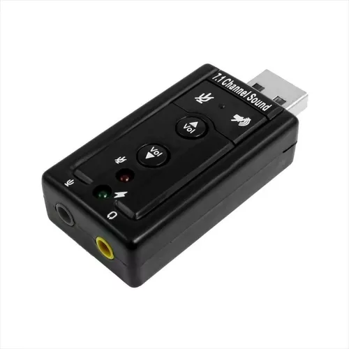 Tarjeta Sonido Externa 7.1 3D Usb 2.0 con 2 Salidas