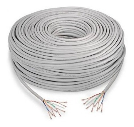 Cable Utp Cat 5e Bobina 305mts 70% Cobre Blanco Tienda