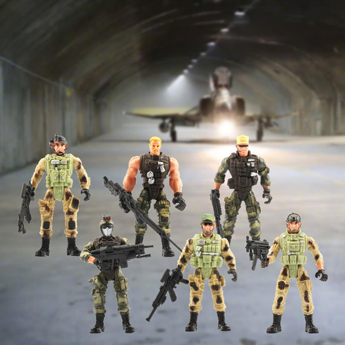 Conjunto De Figuras De Ação Masculinas, 6 Peças,