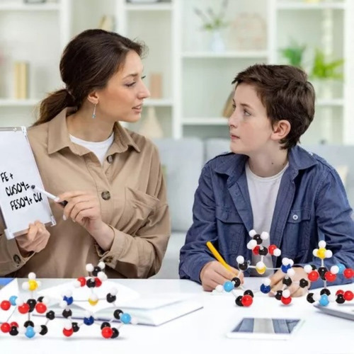 189 Pzs Kit Modelo De Estructura Molecular Atómica Química