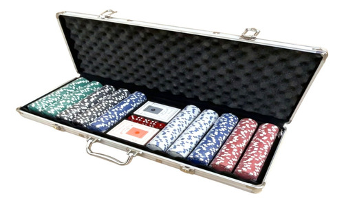 Kit Juego De Cartas Poker X 500 Fichas