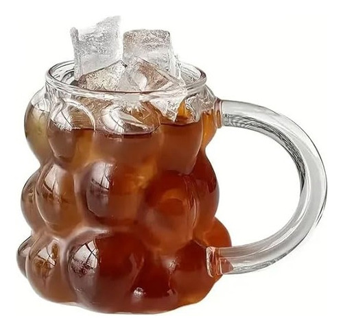 Taza Doble Vidrio Borosilicato C/asa Agua Infusiones 350ml Incoloro