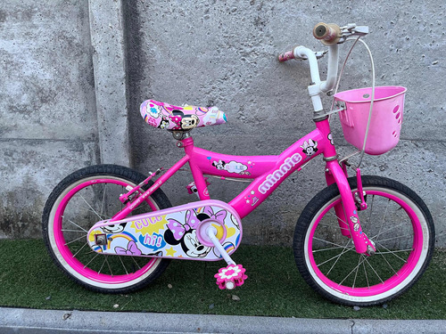 Bicicleta Lahsen De Minnie Aro 16 Rosada