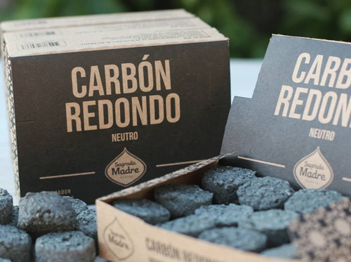 Imagen 4 de 5 de Carbón Vegetal Redondo Neutro Sagrada Madre Caja X 24 Unid