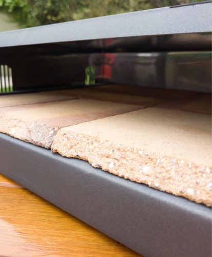 Imagen 4 de 10 de Horno Pizzero Portatil Muzza P/hornallas Acero Inoxidable