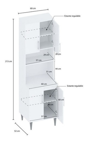 Imagen 4 de 5 de Organizador 4 Puertas Línea Clásica Kp100
