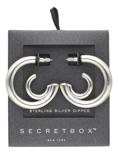 Aretes De Aro Doble En Dorado Y Plateado Diseño Moderno Sofisticado Elegante Y Minimalista Accesorio Para Dama Moda Joia SB-110272 Acero quirúrgico
