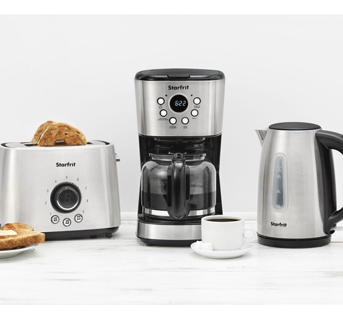 Cafetera De Goteo Programable Starfrit 12 Tazas Pantalla Lcf