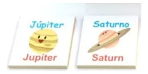 Didacticios Juego Memoria Sistema Solar Aprendizaje Bilingue