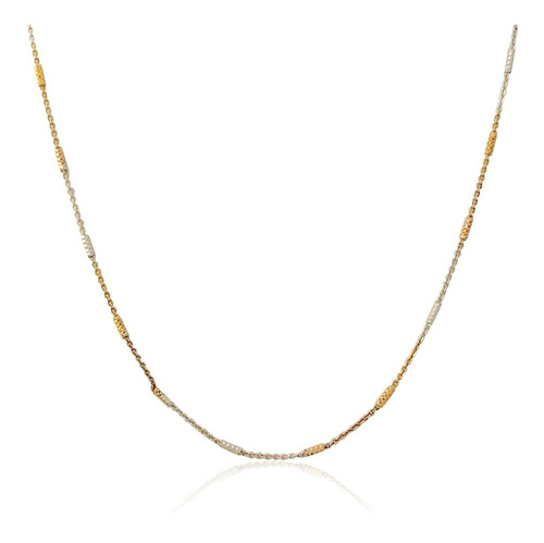 Cadena, Collar, Gargantilla De Oro Laminado 18 K #38i