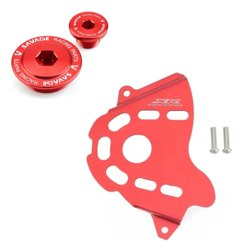 Kit Cubierta Piñón Tapones Tapa Estator Honda Xr 150 L 