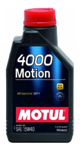 Aceite Motul Mineral 4000 Motion 15w40 1l