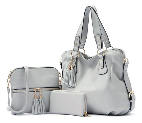 Set De Bolsos Y Carteras Quiyuer Para Mujer Tote Bandbags La
