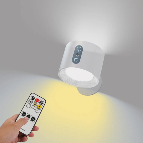 Luminária De Parede Moderna Com Controle Remoto Inteligente,
