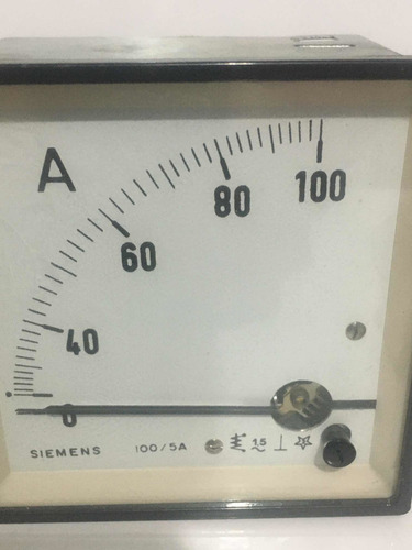 Amperímetro Siemens 0-100a 1.5~ (Usado)