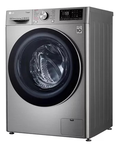 Lavadora Carga Frontal LG 25kg Wm25wv2s6w Direct Drive