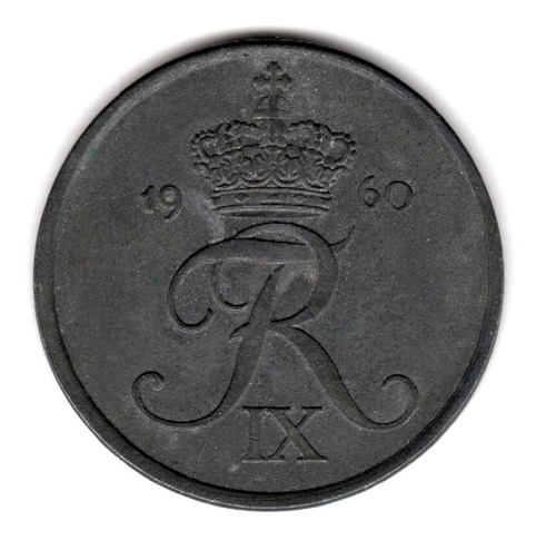 Bkz / Dinamarca: 5 Ore 1960 - Km# 843.2 Zinc