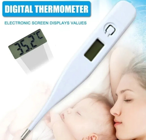 Imagen 8 de 9 de Termómetro Digital C/beep + Pilas X 12 Uni $5999.-