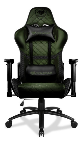 Silla Gamer Cougar Armor One X Estilo Militar Verde