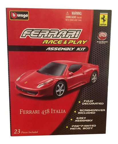 Ferrari Kit De Armado 1:43 - En Metal - Bburago