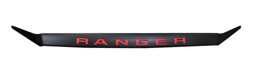 Deflector De Capó Negro Con Logo Rojo Ford Ranger 2023+