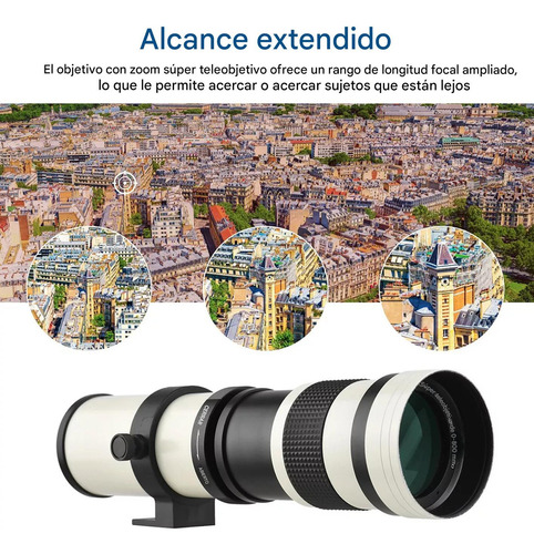 Cámara Mf Super Teleobjetivo Zoom Lente F/8.3-16 420-800mm