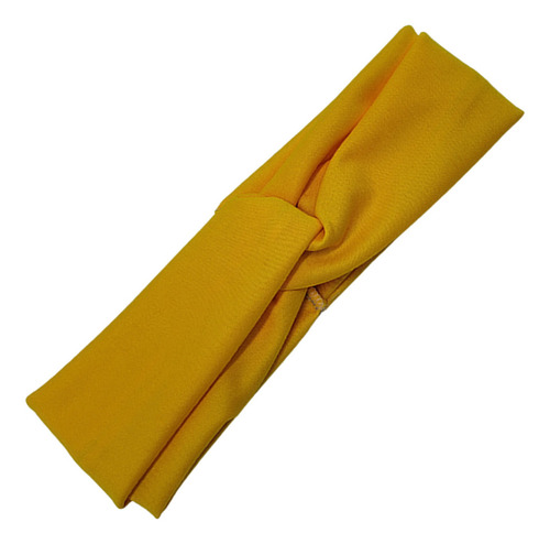 Kit 3 Faixa De Cabelo Headband Modelo Turbante Cores Cor Amarelo
