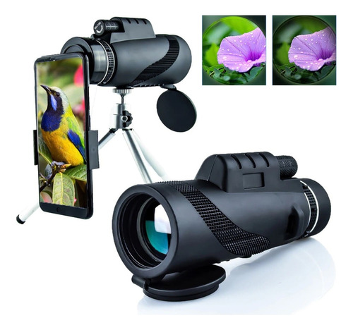 Binocular Monocular Zoom 40x60 + Estuche + Porta Celular