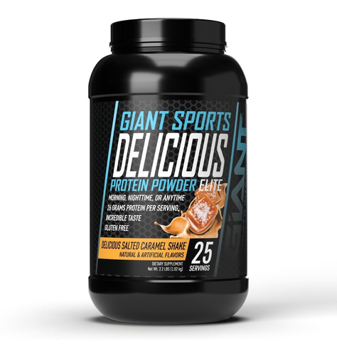 Giant Sports | Delicious Elite Protein Powder | 2 Lb | 25 Sr