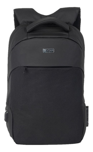 Mochila Antirrobo Zöm Zb-a307bk Usb Porta Notebook 15.6