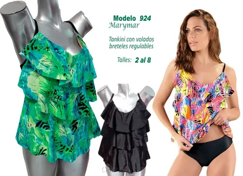 Tankini con volados new arrivals