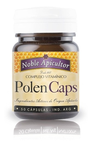 Capsulas Polen Caps Complejo Vitamínico X 50 Noble Apicultor