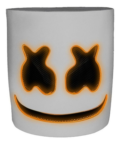 Mascara De Marshmallow Dj - Con Luz Led - Mascaras Halloween