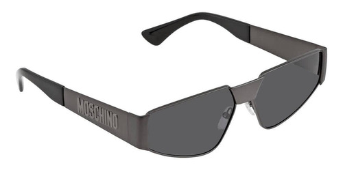 Anteojos Moschino Metal Cuadrados Mujer Gris