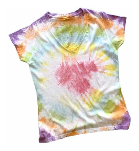 Playera Tie Dye De Algodón Modelo: Heartbeat