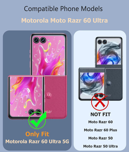 Funda Para Motorola Moto Razr 60 Ultra 5g 2025 Magnética Flexible Y Duradera Transparente De Tpu Resistente A Golpes