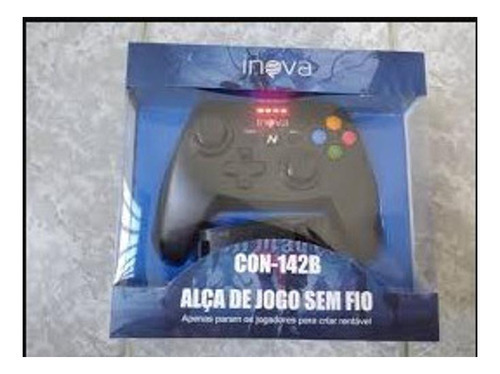 Controle De Video Game Sem Fio Recarregavel Con 142b Preto
