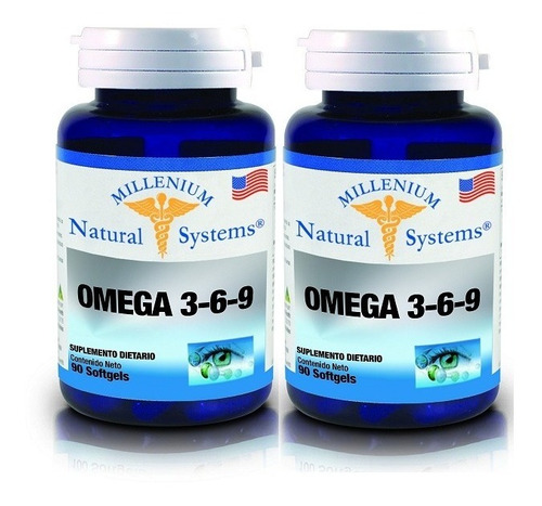 Omega 3 6 9  X 2 Frascos X 90 - Unidad a $500