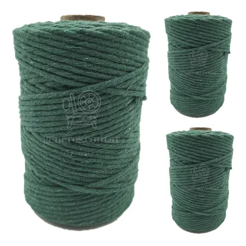 comprar Pack X 3 Hilo ALG Macramé 40h Colores! 4 Mm X 130 Mts Aprox.