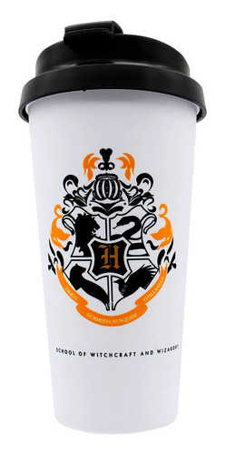 Copo Para Viagem Com Tampa Hogwarts Alumni 500ml