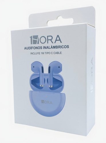 Fones de ouvido intra-auriculares sem fio 1Hora AUT119 lila
