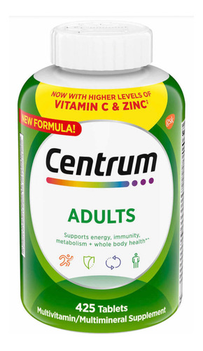 Centrum Adultos 425 Tabletas Multivitami - L a $181