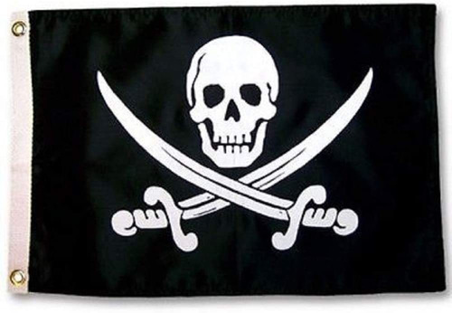 Usep Jolly Roger Calico Jack Rackham Pirate - Bandera De Bar