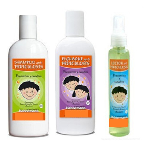 Shampoo, Enjuague Y Loción Pediculosis (pack Completo)