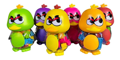 Angry Duck 12 Piezas Mayoreo , Con 40 Mega Blocks Para Niños