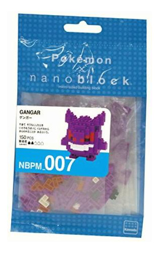 Kawada Nanoblock 150 Piece 3d Puzzle Pokemon Gangar / Gengar